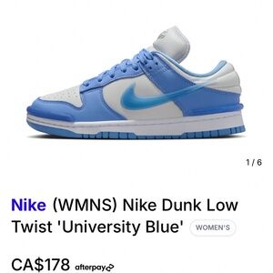 Nike Dunk Low Twist Shoes 'University blue”